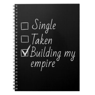 Single Taken Checklist Style Motivational Quote  N Notizblock