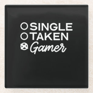 Single Taken Gamer Glasuntersetzer