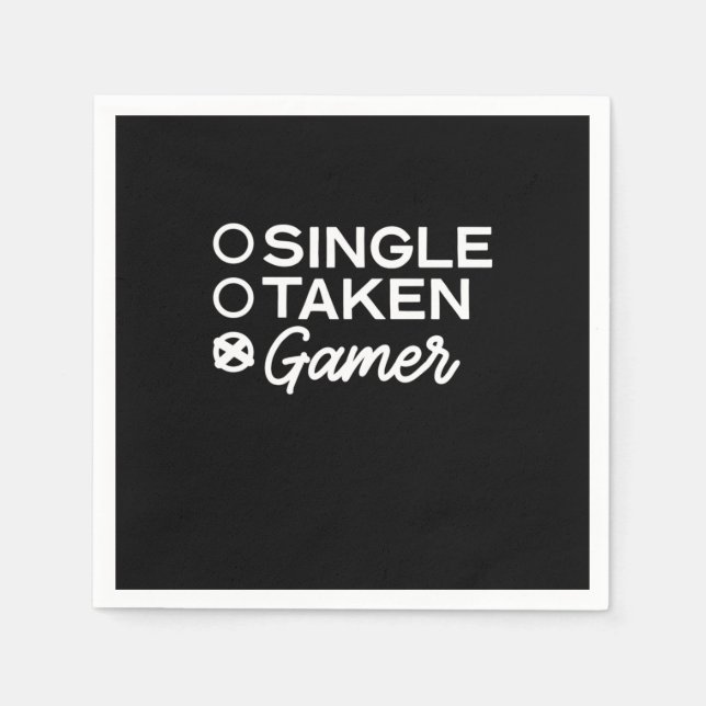 Single Taken Gamer Serviette (Vorderseite)
