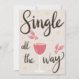 Single The Way Girl Weihnachtskarte Feiertagskarte
