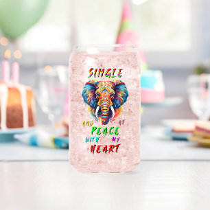 Single und Frieden mit meinem Herzen Dosenglas