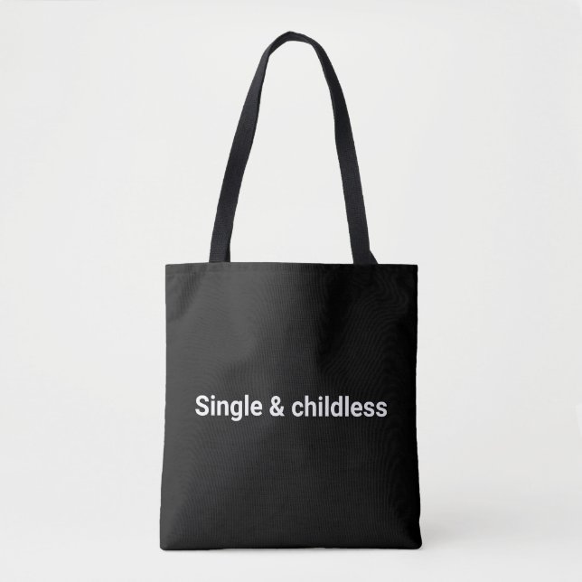 Single und kinderloser, lustiger Sonderschwarz (Vorderseite)