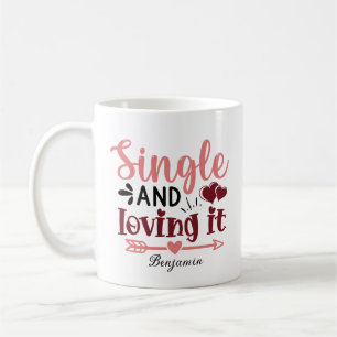 Single und Liebe AntiValentinstag Kaffeetasse