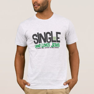 Single (und Lieben Jesus) QR-Shirt T-Shirt