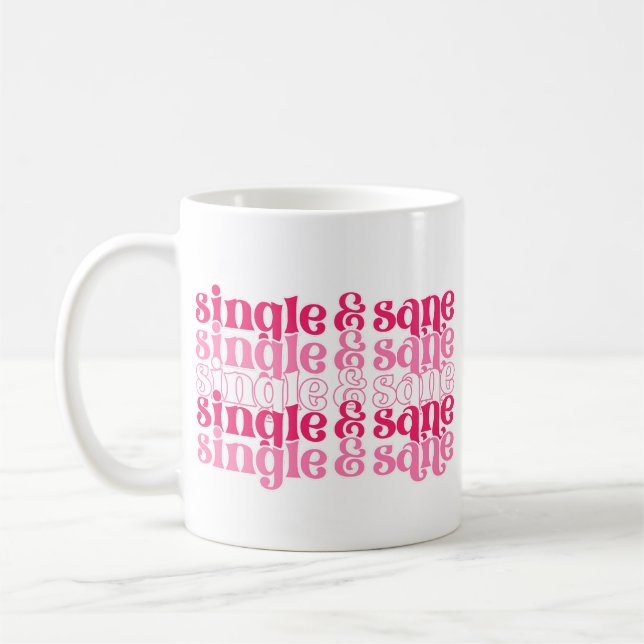 Single und Sane Tasse (Links)