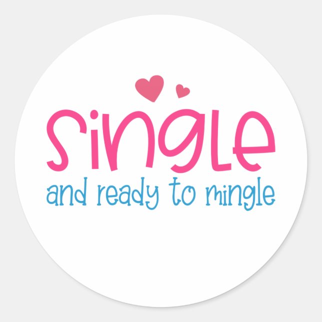 Single und Vorbereitung auf den Steinwurf | Aufkle Runder Aufkleber (Vorderseite)