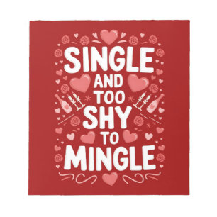 Single und zu schüchtern, um sich zu treffen, lust notizblock