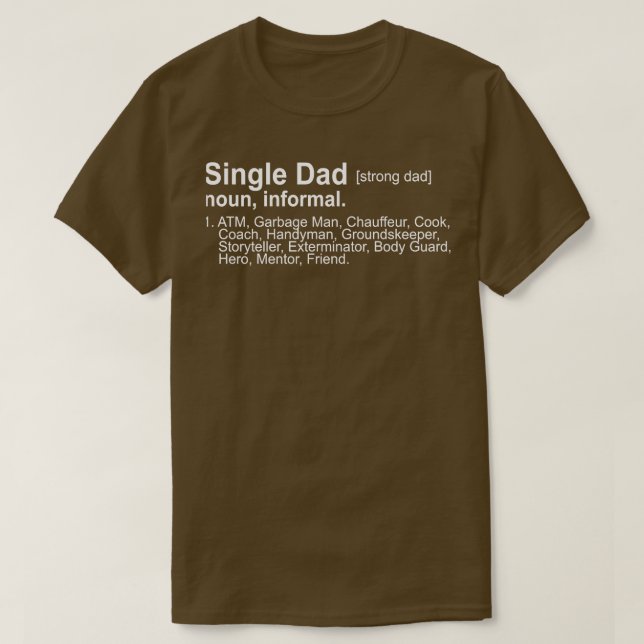 Single Vater Definition T-Shirt (Design vorne)
