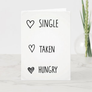 Single Vergeben Hungrig Lustige Karte
