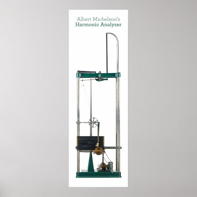 Single View on White: Harmonic Analyzer Poster (Vorne)