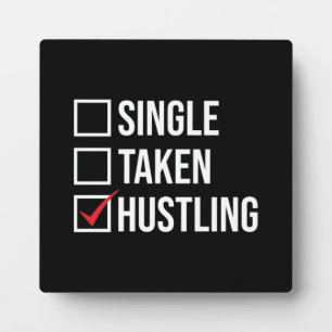 Single vs. HUSTLING, Gym, Hustle, Erfolg Fotoplatte