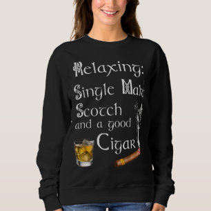 Single Whiskey Cigar für Männer Sweatshirt
