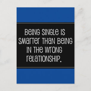 SINGLE ZU SEIN IST KLEINER ALS IM FALSCHEN SIND POSTKARTE