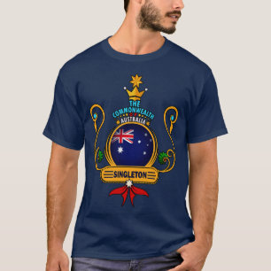 Singleton-Stadt Australian Flag Souvenir T-Shirt