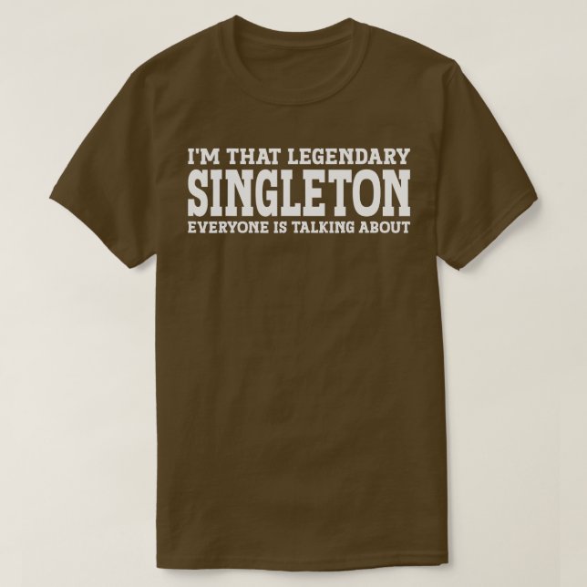 Singleton Surname Funny Team Familienname Sing T-Shirt (Design vorne)
