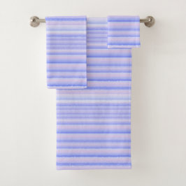 Singrün-Aquarell-dünne Streifen-Bad-Tücher Badhandtuch Set