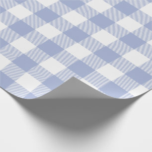 Singrün-blaues Büffel-Karo-Muster Geschenkpapier