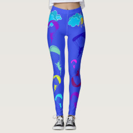 Singrün-Gleitschirmfliegen-Elf-Leggings Leggings