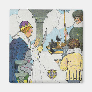 Singt ein Lied von Sixpence Mother Goose Kinderzim Magnet
