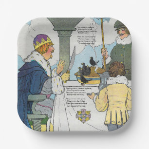 Singt ein Lied von Sixpence Mother Goose Kinderzim Pappteller