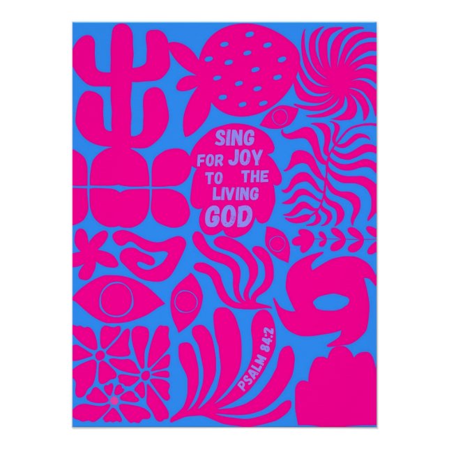 Singt nach Freude zum lebendigen Gott Poster (Vorderseite)
