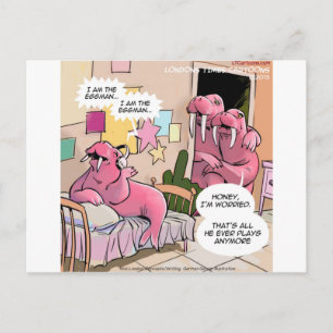 Singtross Walross Besorgte Eltern Lustig Postkarte