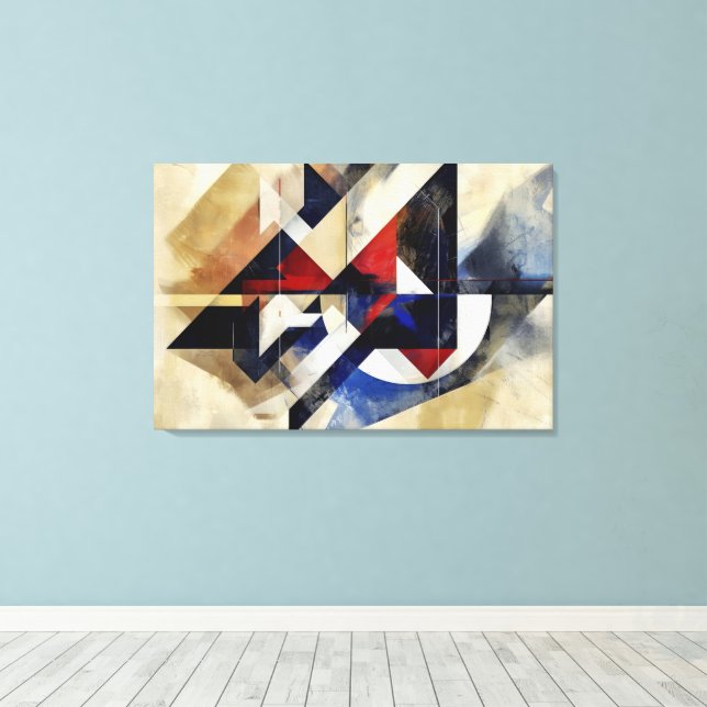 Singular Abstraction Leinwanddruck (Insitu (Holzboden))