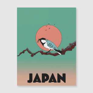 Singvogel am frühen Morgen Magnetkarte