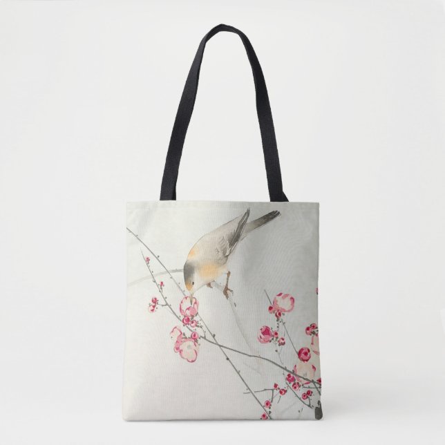 Singvogel auf blühendem Ast von Ohara Koson (Vorderseite)