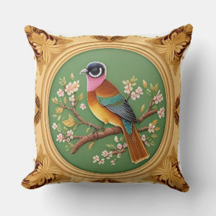 🌿 Singvögel Florale Natur Wohnzimmer Dekoration Kissen