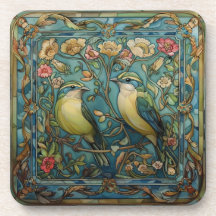 Singvögel in der Liebe Romantisches Jugendstil-Des