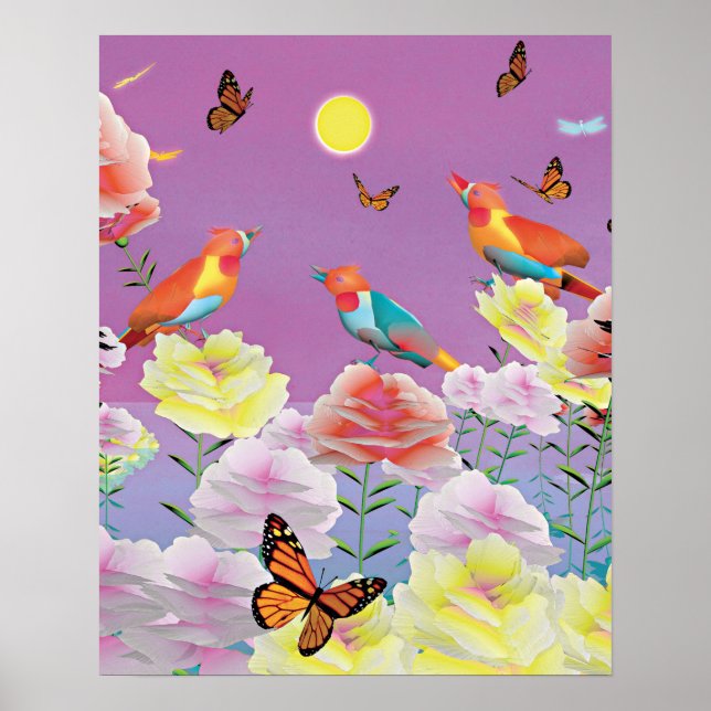 Singvögel Poster (Vorne)