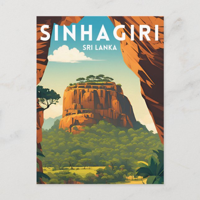Sinhagiri Postkarte (Vorderseite)