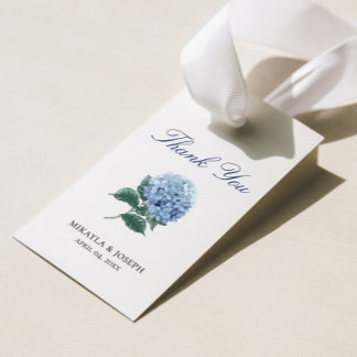 SINI Blue Hydrangea Geschenk Tag Geschenkanhänger