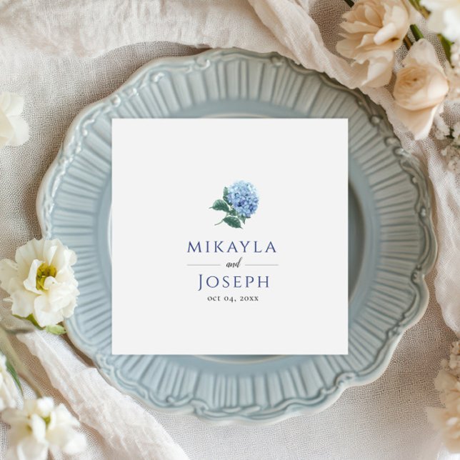 SINI Blue Hydrangea Paper Napkin Serviette (Von Creator hochgeladen)
