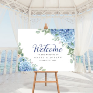 SINI Blue Hydrangea Willkommenspopster Poster