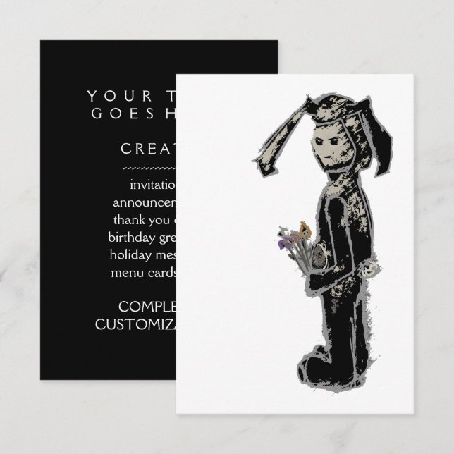 sinibunny einladung (Vorne/Hinten)