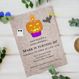 Sinister Celebration Cupcake Halloween Geburtstag Einladung
