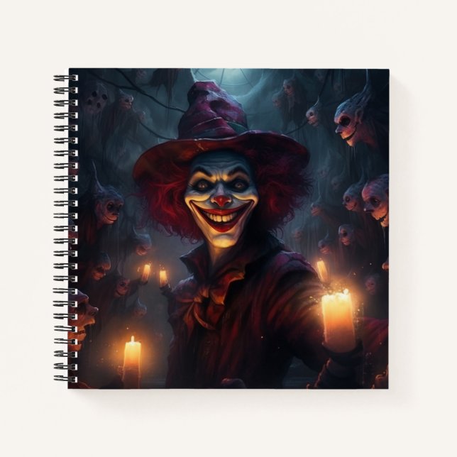 Sinister Clown Notizbuch (Vorderseite)