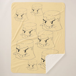 Sinister Flan Sherpa Blanket Sherpadecke