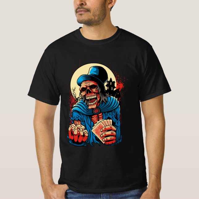 Sinister Gambler - Das Spuk Glücksspiel T-Shirt (Vorderseite)