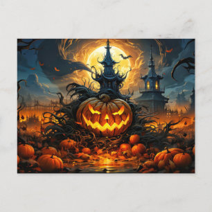 Sinister Glows Happy Halloween Postkarte