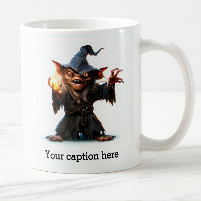 Sinister Goblin Wizard Summoner Kaffeetasse (Von Creator hochgeladen)