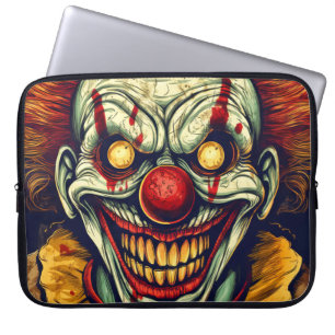 Sinister Karneval Clown Illustration Art Laptopschutzhülle