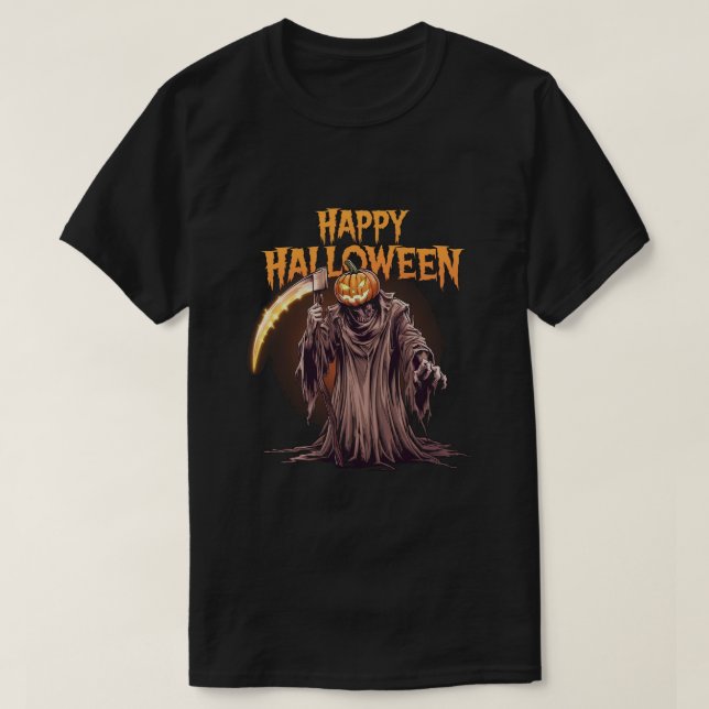 Sinister Pumpkin: Halloween T-Shirt (Design vorne)