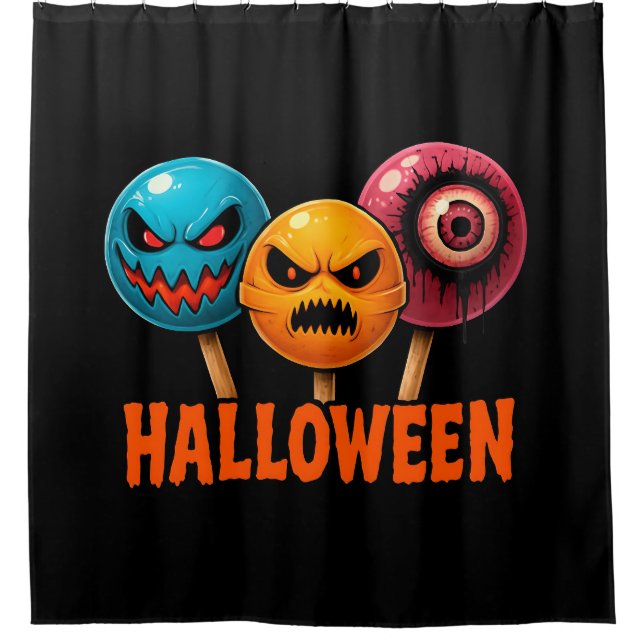 Sinister Süßigkeiten Halloween Duschvorhang (Vorderseite)