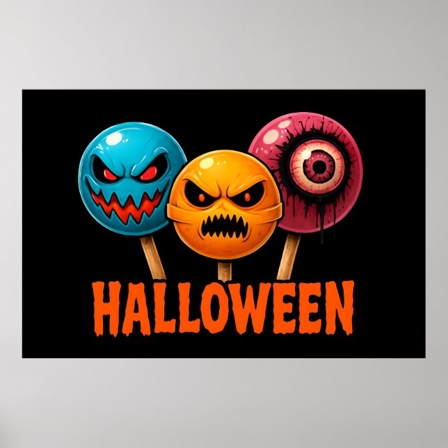 Sinister Süßigkeiten Halloween Poster (Vorne)