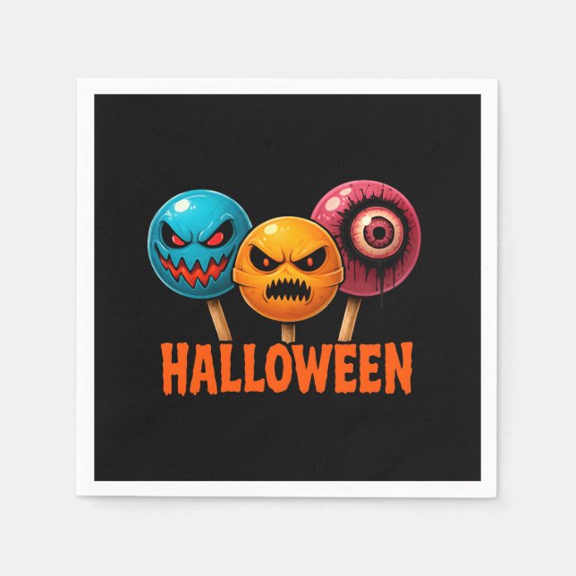 Sinister Süßigkeiten Halloween Serviette (Vorderseite)