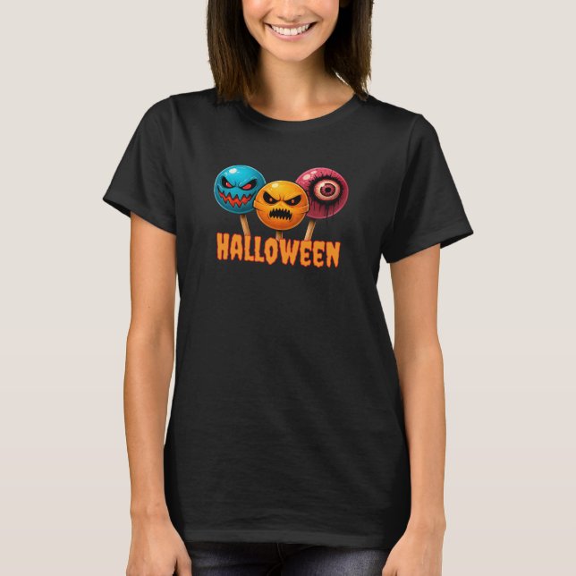 Sinister Süßigkeiten Halloween T-Shirt (Vorderseite)