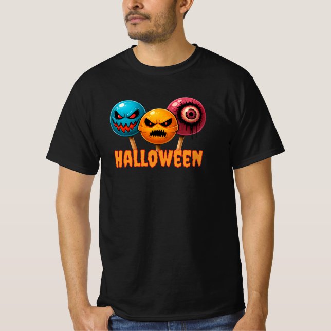Sinister Süßigkeiten Halloween T-Shirt (Vorderseite)